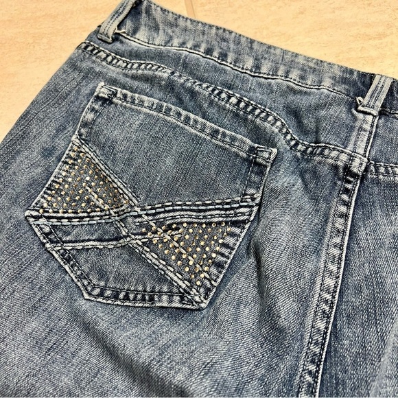 CHICO’S Plus Platinum Denim rhinestone ankle cropped jeans size 16 - Picture 7 of 7
